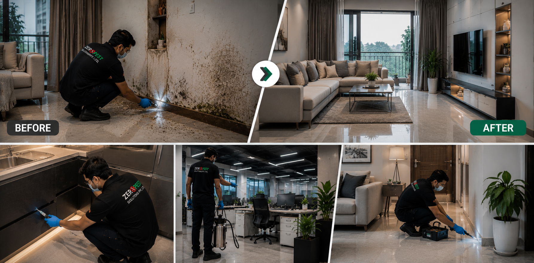 Before after pest control services near me